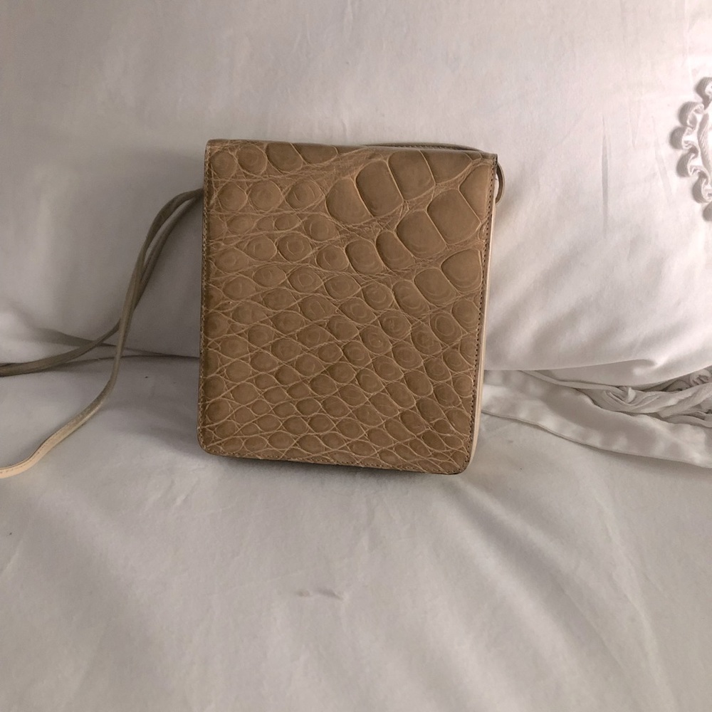 Alligator cross body bag